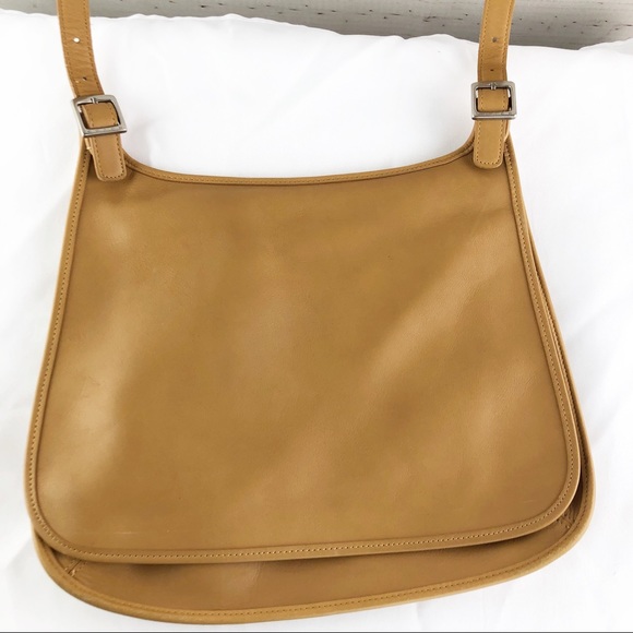 Coach Handbags - B132 Vintage Coach Tan Slim Crossbody Bag